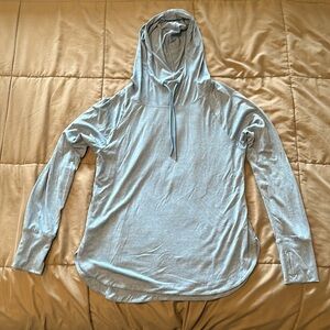 90 Degrees long sleeve lightweight hoodie, size medium, blue